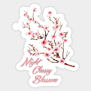 Night of the Cherry Blossom Sticker